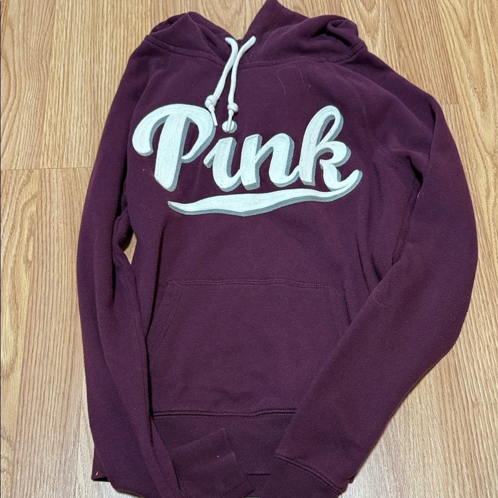 PINK Victoria's Secret Burgundy Hoodie